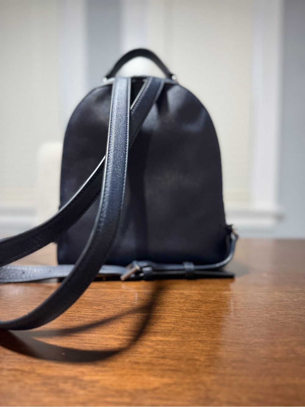 Kate Spade New York Navy BlueLeather Small Backpack - Picture 2 of 9